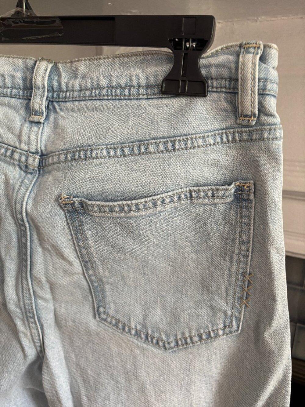 Scotch & Soda pale blue wide leg jeans size 27, true to size - Picture 3 of 6